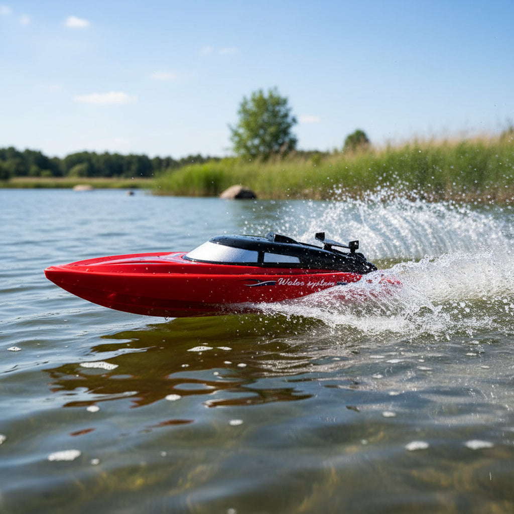RC Remote Control Aquatic Boat Toy — Dual Propeller, Streamlined Hull