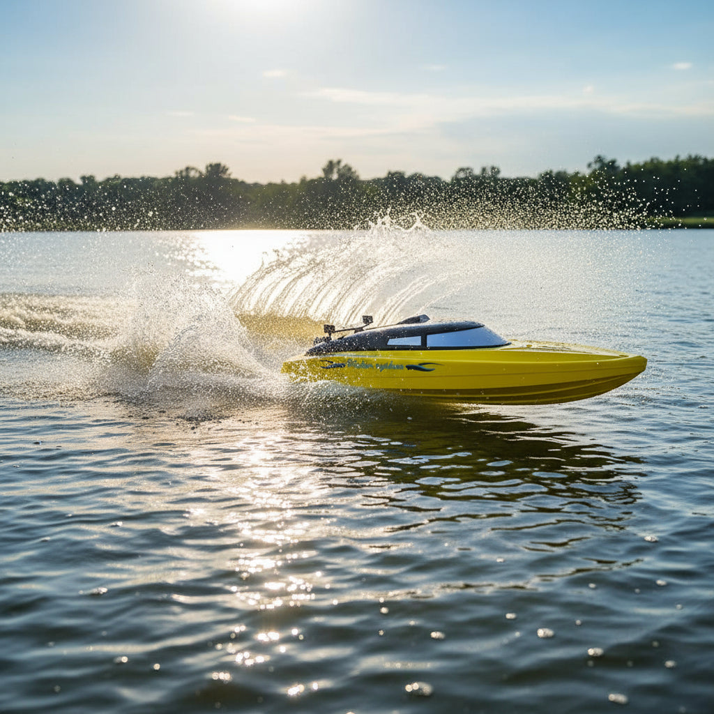 RC Remote Control Aquatic Boat Toy — Dual Propeller, Streamlined Hull