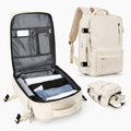 Carry-On Travel Backpack — Isolated Shoe Compartment, Compact Under-Seat Rucksack