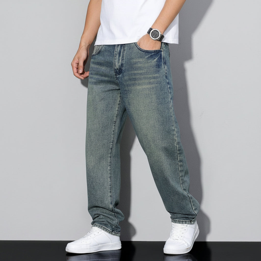 Relaxed Fit Jeans Gerader Schnitt Five Pocket Design - Image 3