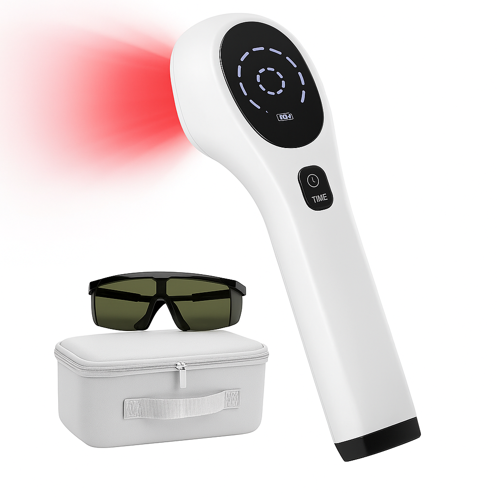 Smertelindrende apparat med dyb vævsbehandling med rød laser – Esilora