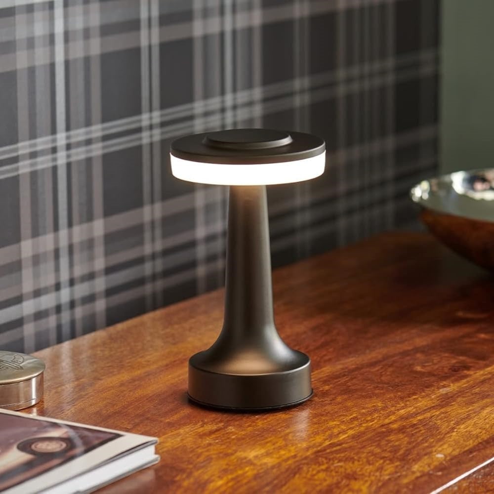 Retro bordslampa — modern design, sladdlös belysning
