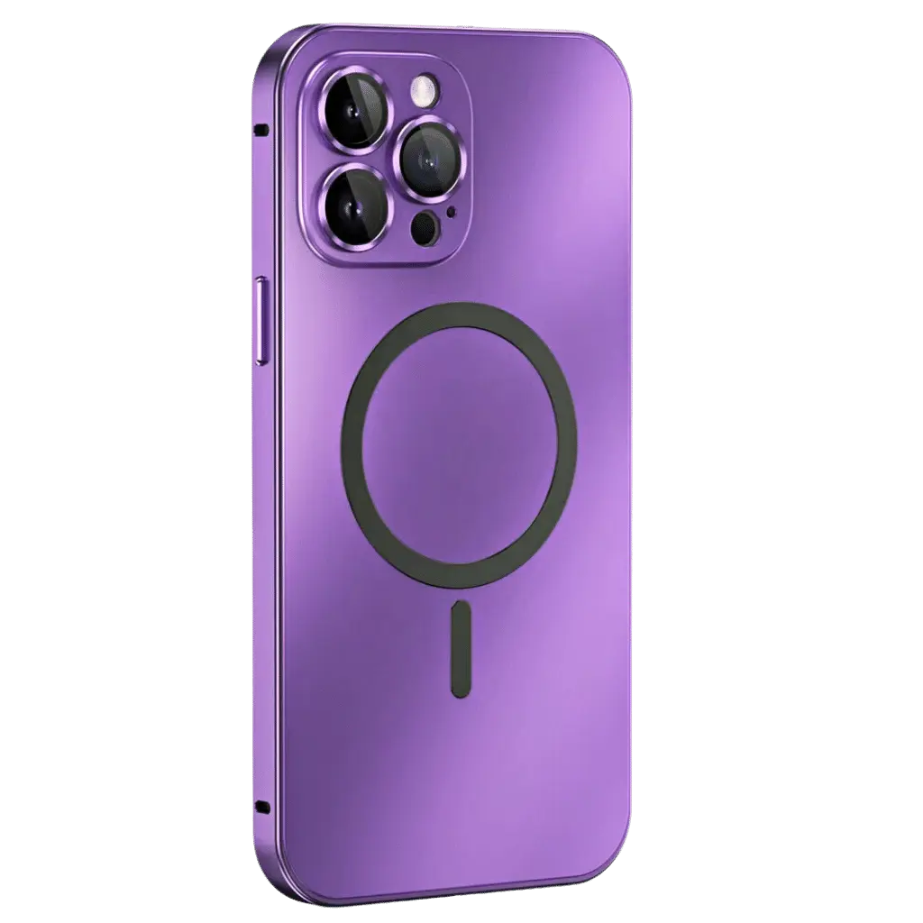 Carcasă magnetică subțire din metal pentru iPhone — husă de protecție la cădere