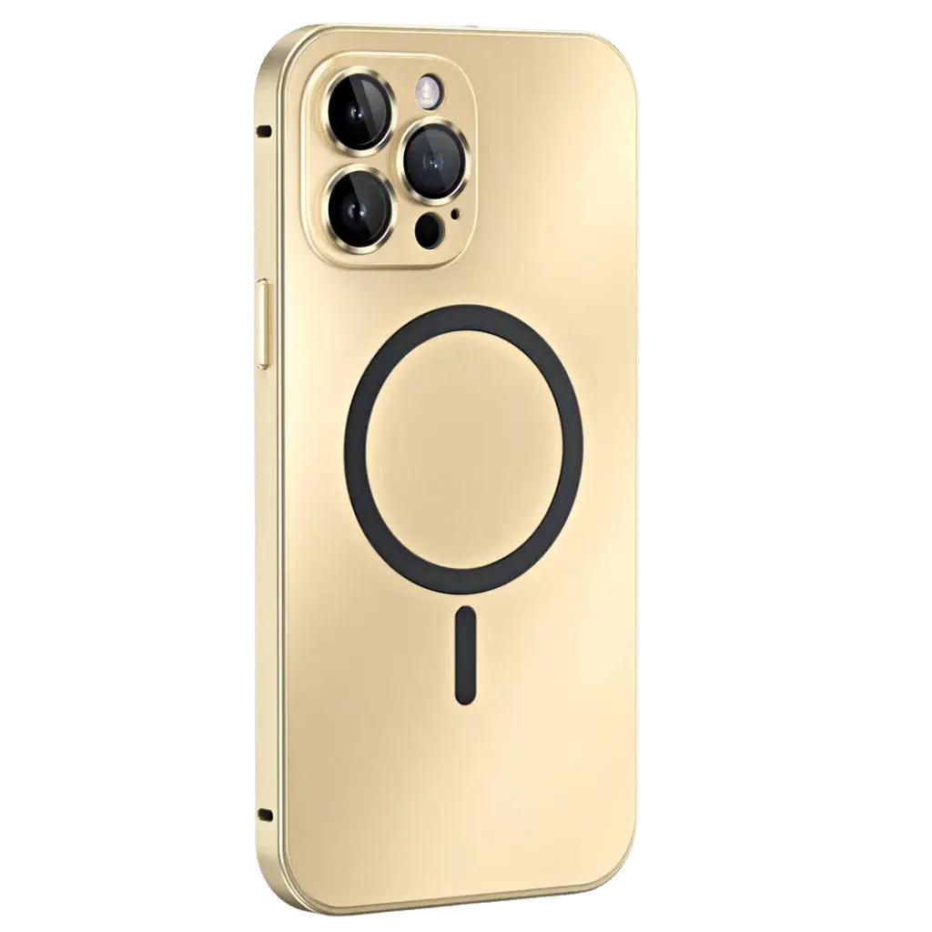 Carcasă magnetică subțire din metal pentru iPhone — husă de protecție la cădere