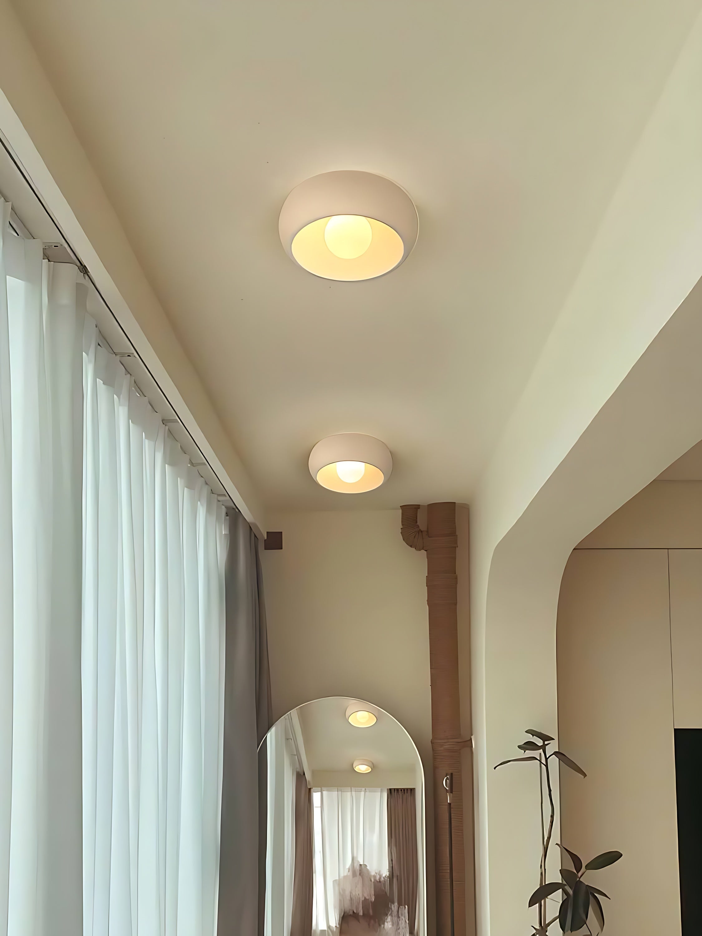 Round Flush Mount Ceiling Light | Esilora