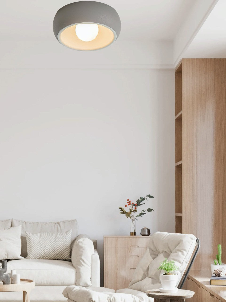 Round Flush Mount Ceiling Light | Esilora