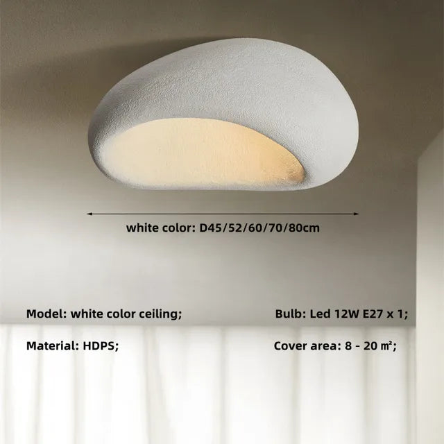 Stropní LED svítidlo ve stylu wabi-sabi — rustikální kov