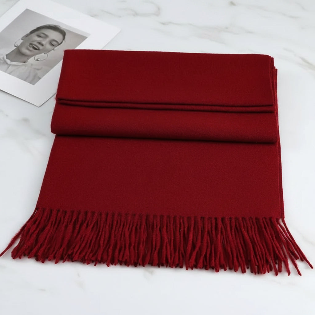 Leichter Winter-Fransenschal für Damen