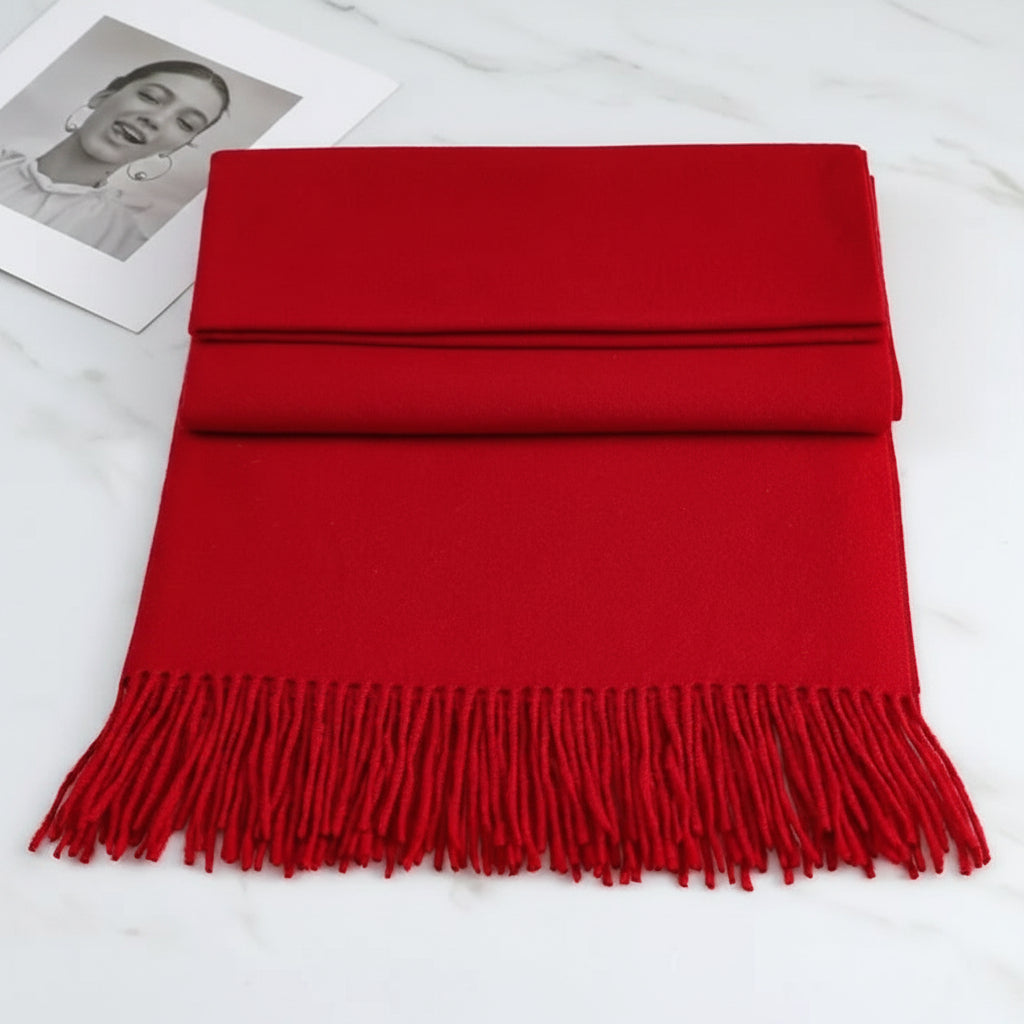 Leichter Winter-Fransenschal für Damen