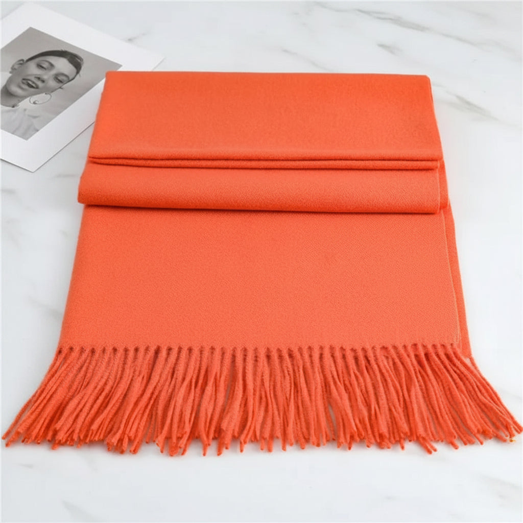 Leichter Winter-Fransenschal für Damen