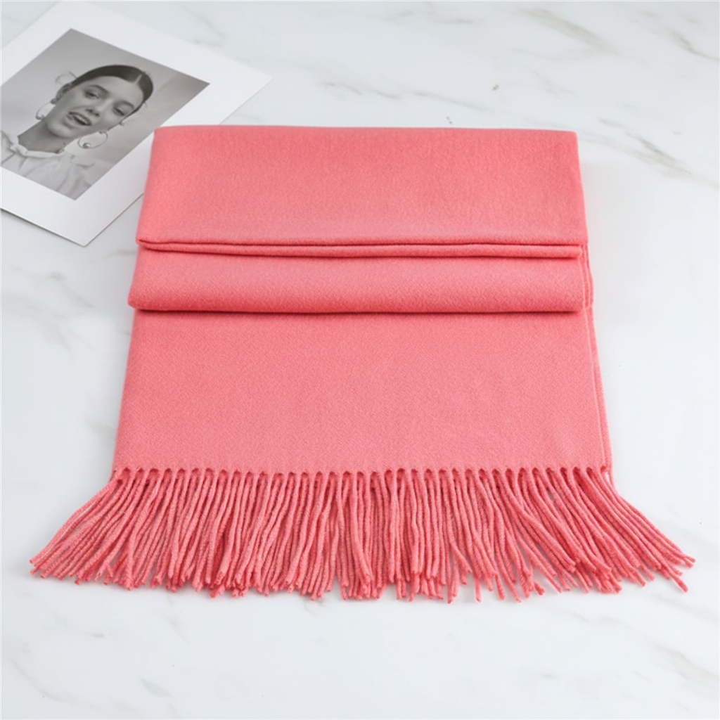 Leichter Winter-Fransenschal für Damen