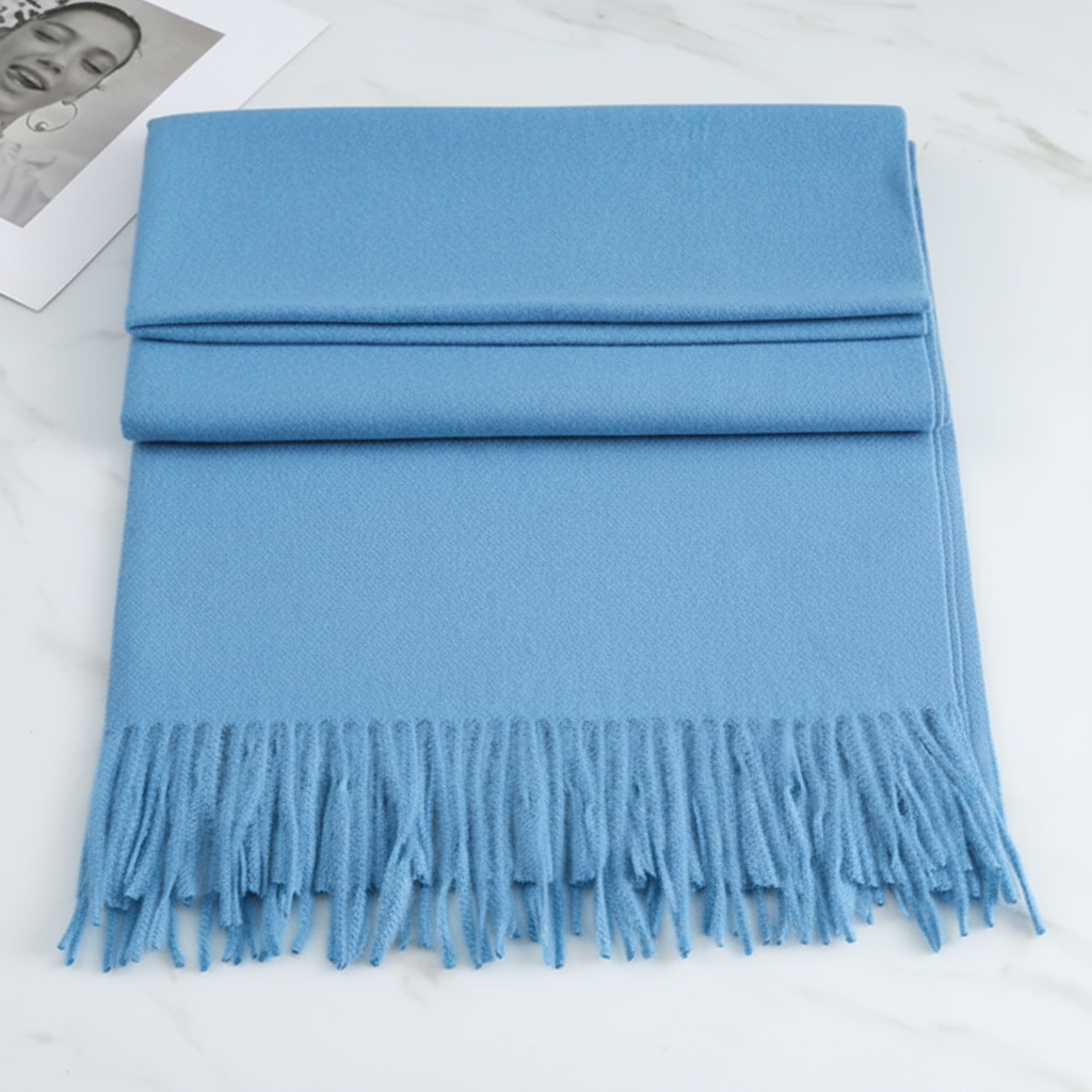 Leichter Winter-Fransenschal für Damen