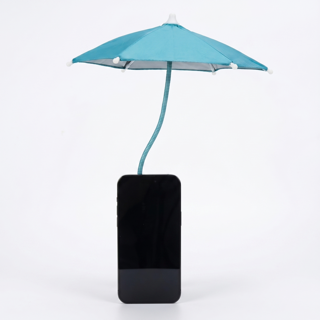 Support pare-soleil réglable à col de cygne pour téléphone – Support flexible portable
