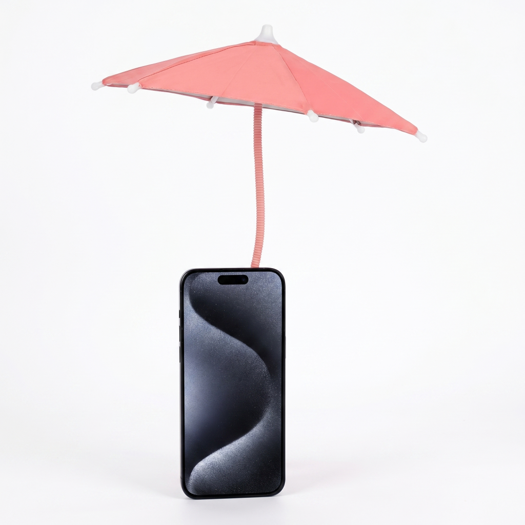 Support pare-soleil réglable à col de cygne pour téléphone – Support flexible portable