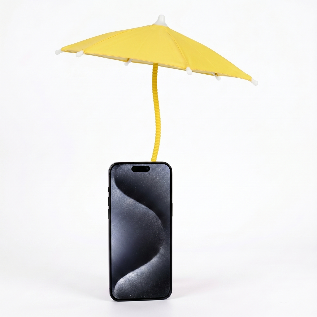 Support pare-soleil réglable à col de cygne pour téléphone – Support flexible portable