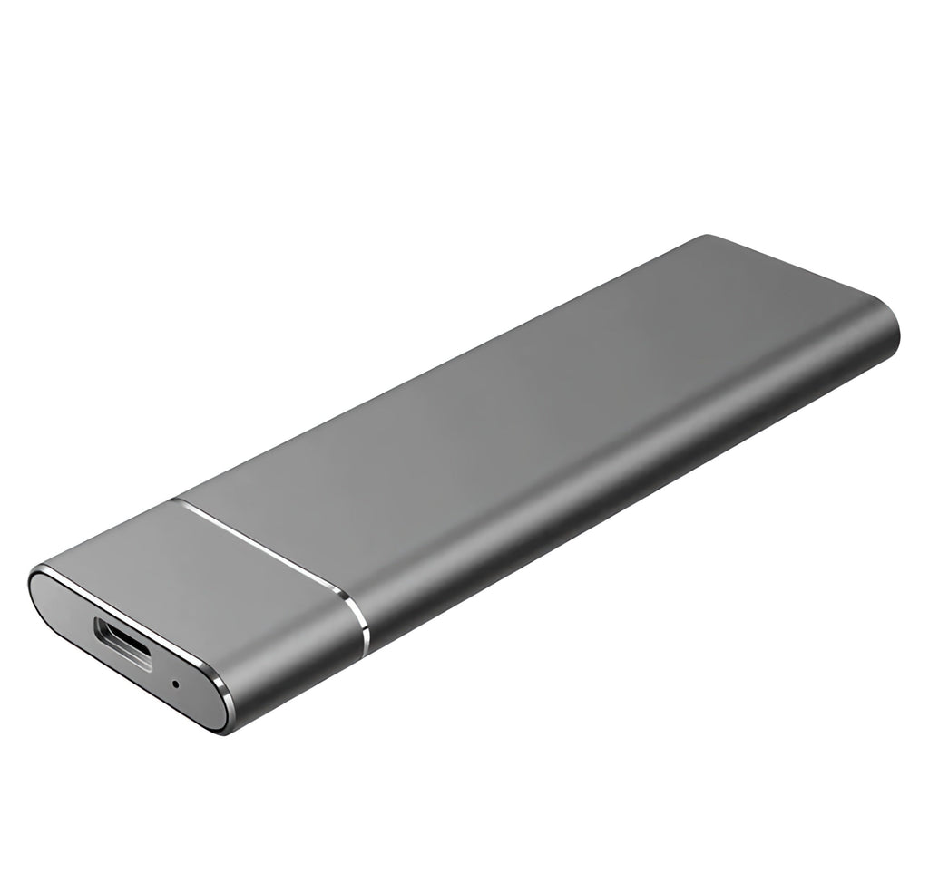 SSD extern portabil — carcasă subțire din aluminiu, transferuri rapide de date