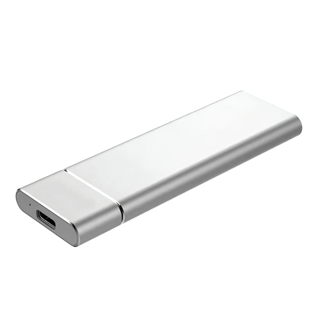 SSD extern portabil — carcasă subțire din aluminiu, transferuri rapide de date