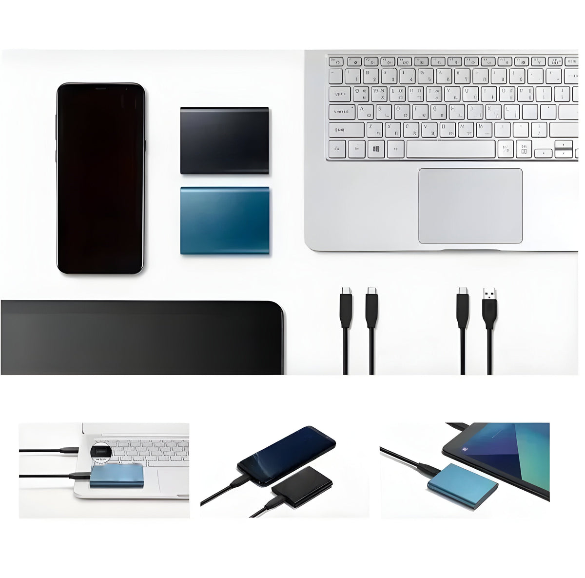 Unitate externă portabilă compactă cu stare solidă, de 512GB — USB-C