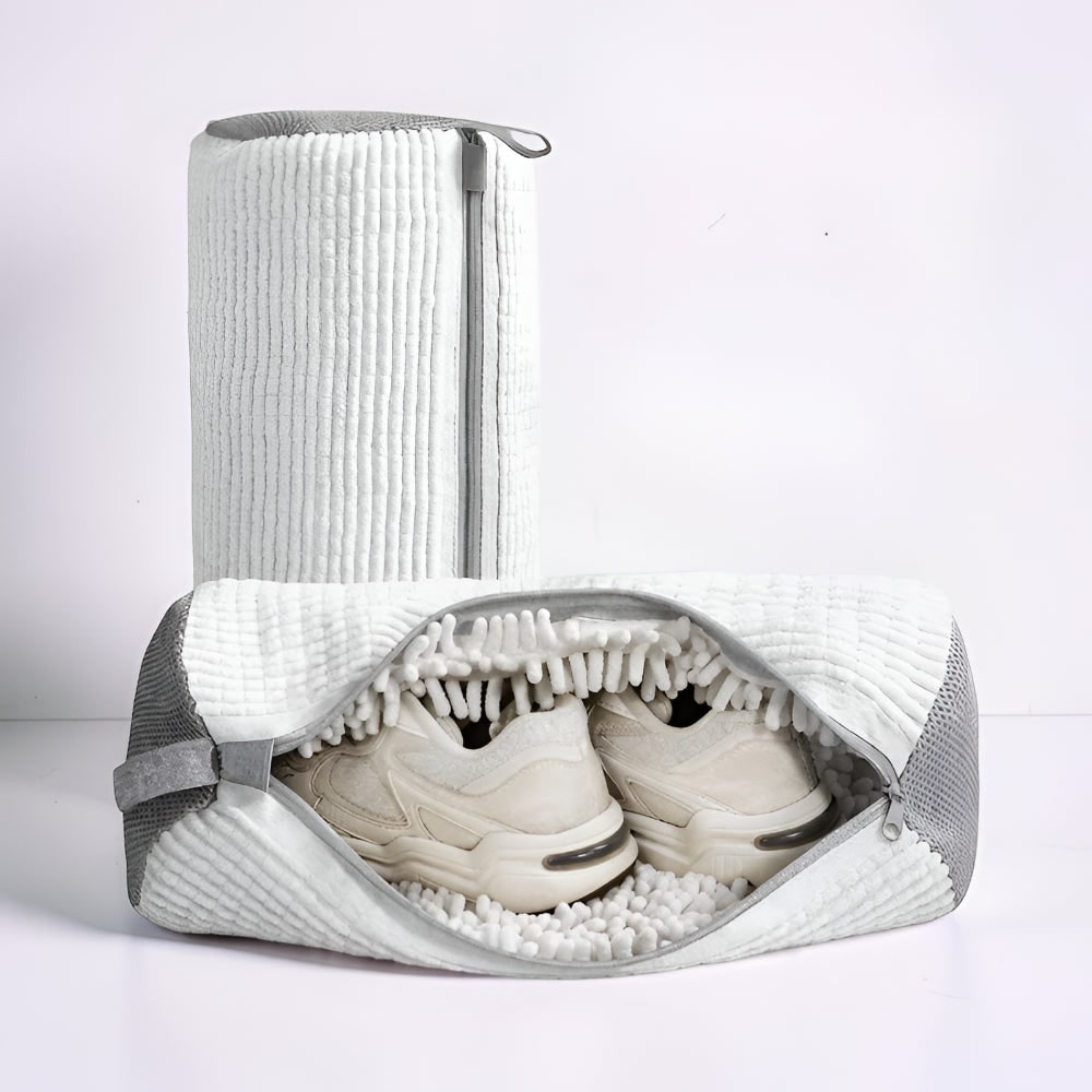 Sac de lavage zippé de protection pour baskets — pochette à linge sécurisée
