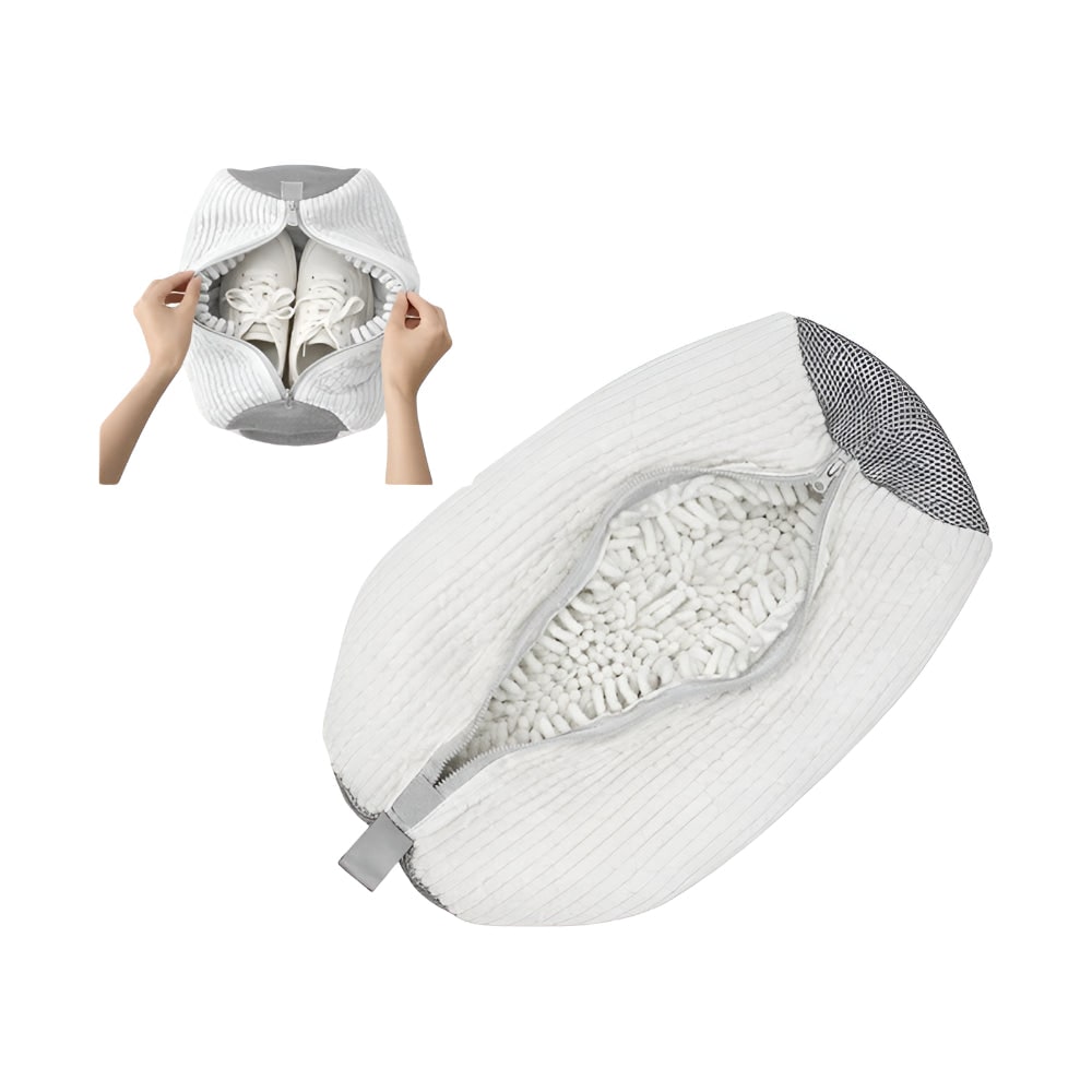 Sac de lavage zippé de protection pour baskets — pochette à linge sécurisée