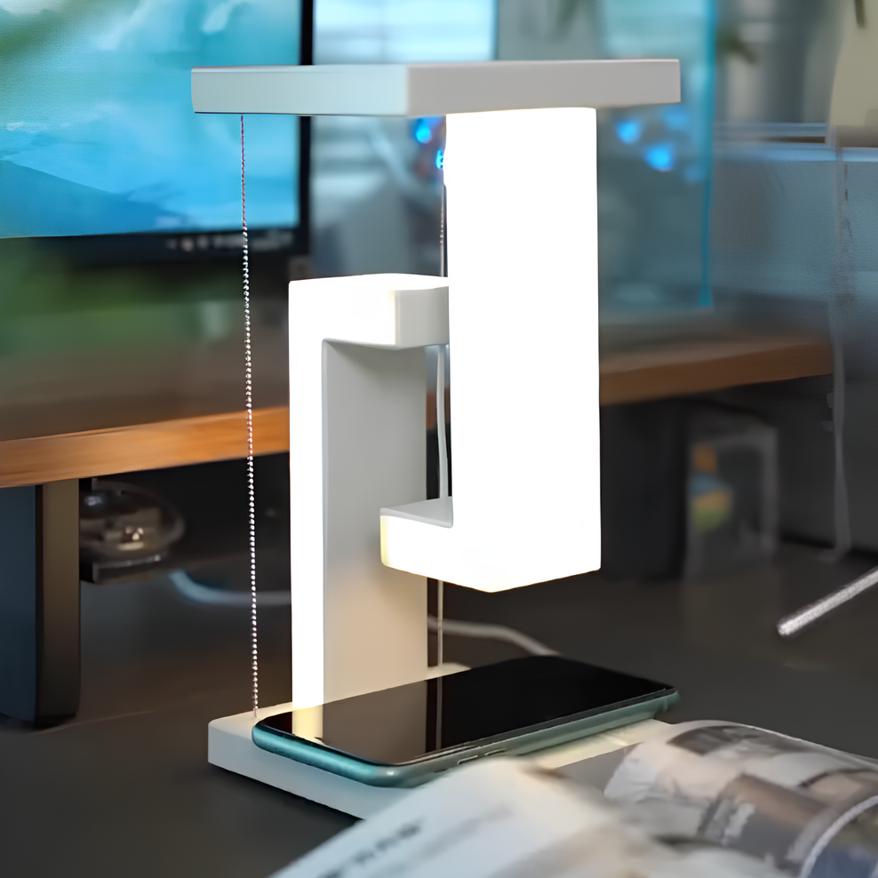 Modern LED Table Lamp with Wireless Charging Base