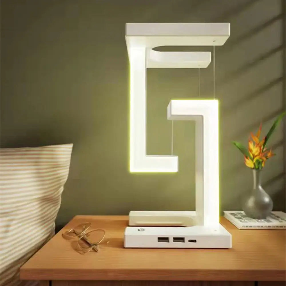 Modern LED Table Lamp with Wireless Charging Base