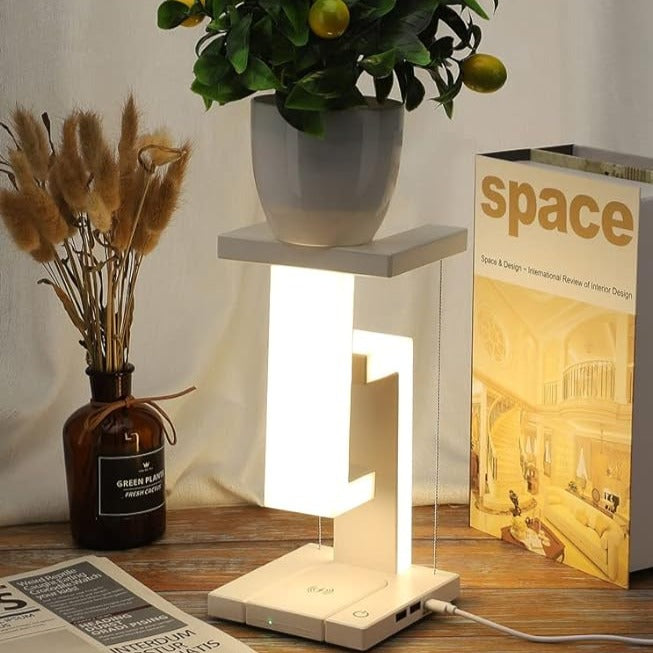Modern LED Table Lamp with Wireless Charging Base