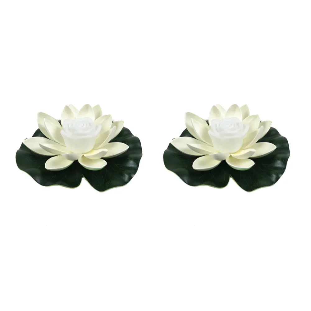 Floating LED Lotus Flower Decorative Pond Light