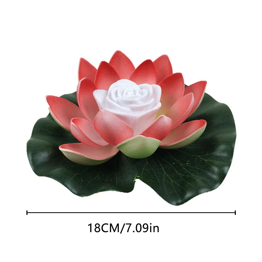 Floating LED Lotus Flower Decorative Pond Light