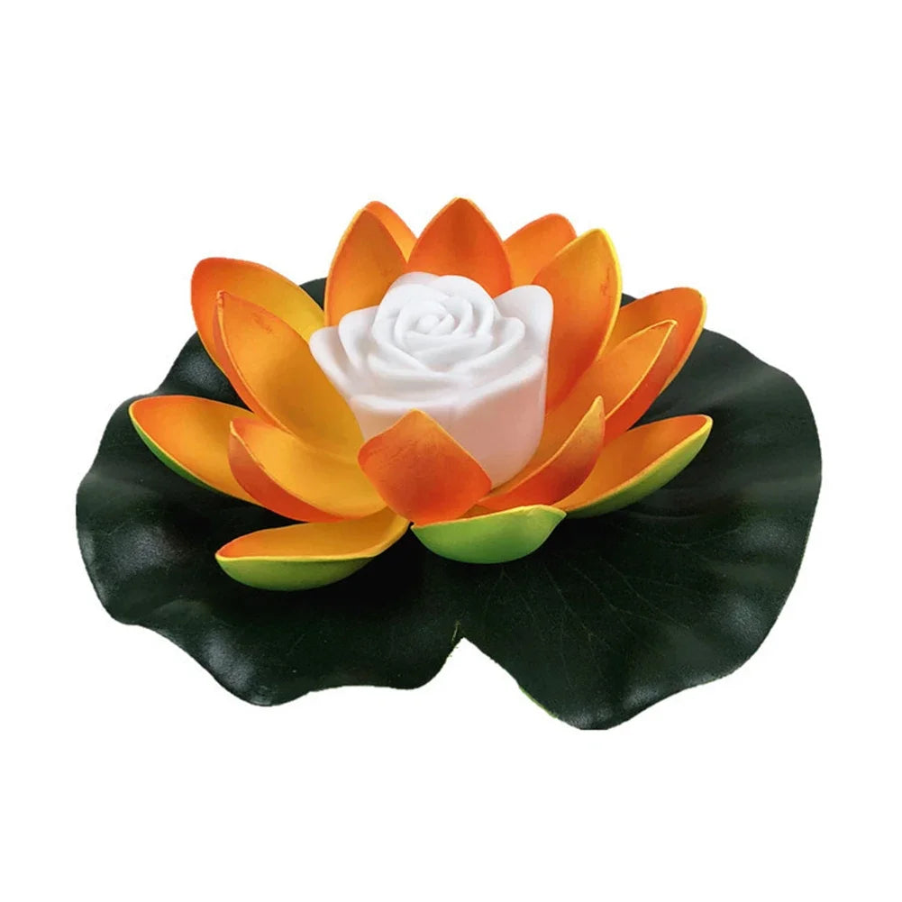 Floating LED Lotus Flower Decorative Pond Light