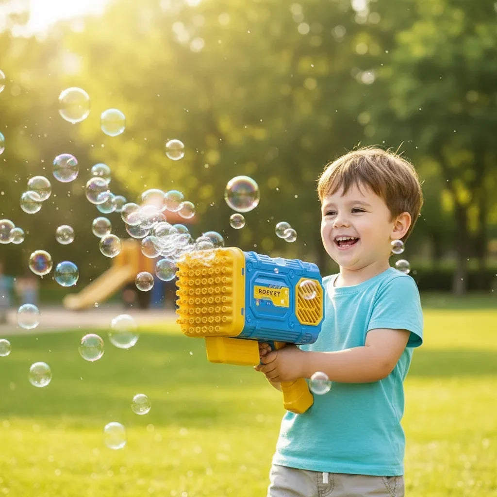 Fully Automatic Soap Bubble Machine — 86 Precision Nozzles, Continuous Operation