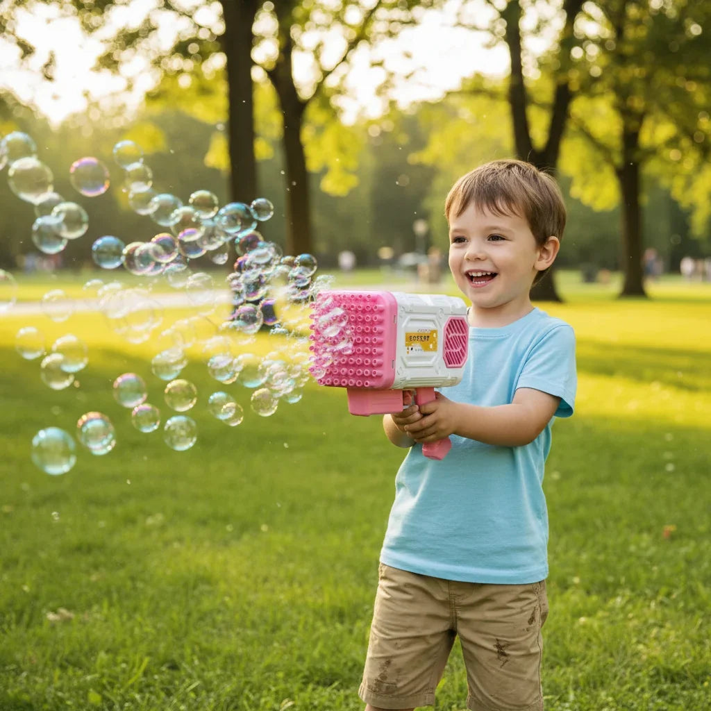 Fully Automatic Soap Bubble Machine — 86 Precision Nozzles, Continuous Operation