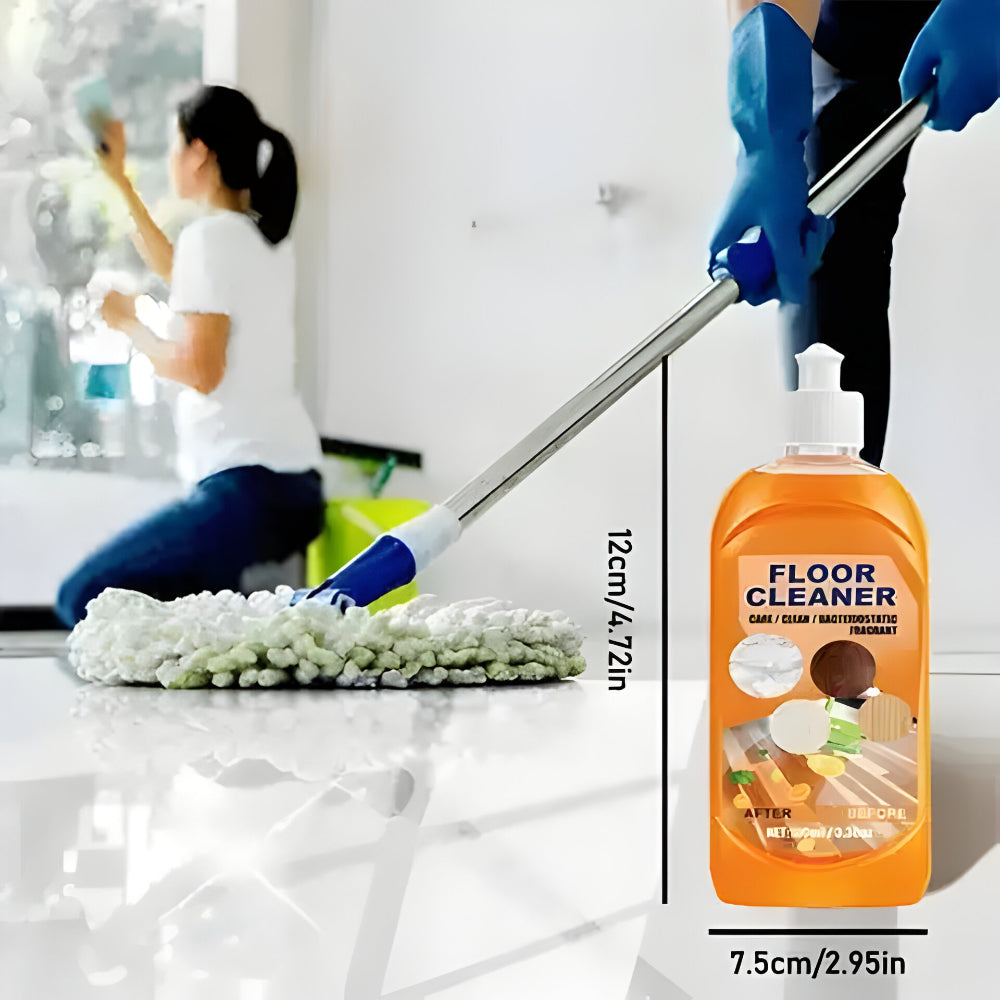 Soluție de curățat podelele cu extract botanic - aromă de lămâie, formulă fără urme