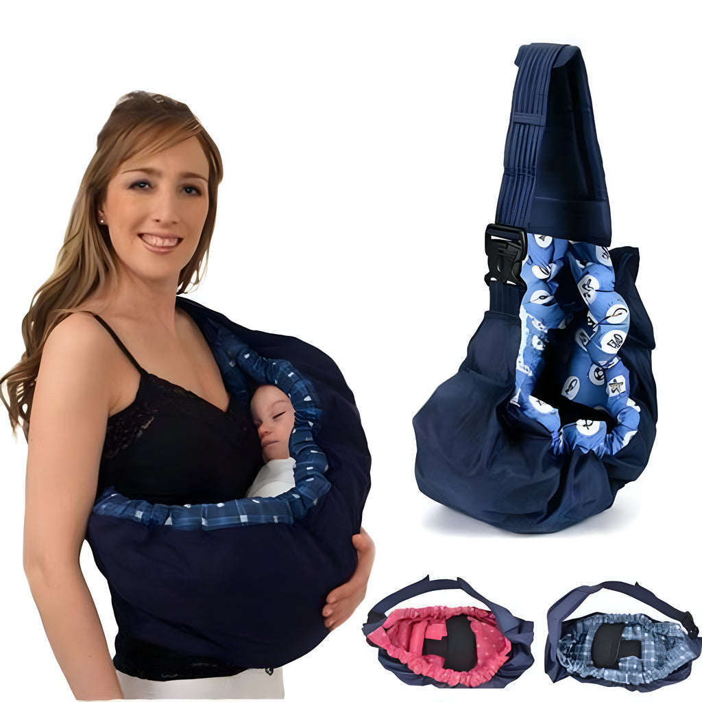 Ergonomikus babahordozó — párnázott pamut vállpánttal