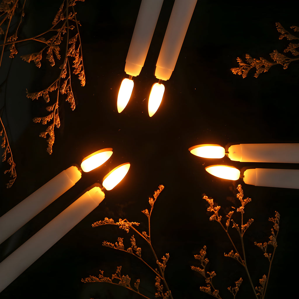 LED Taper Candle Set — Battery Powered, Remote, Timer