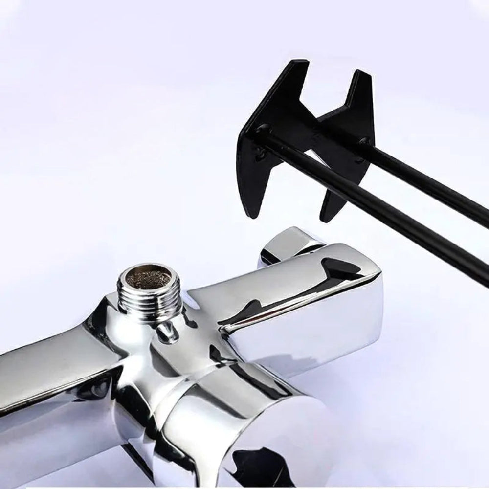 Llave para tuercas de lavabo con mango largo - Cabezal giratorio, eje extendido y agarre antideslizante