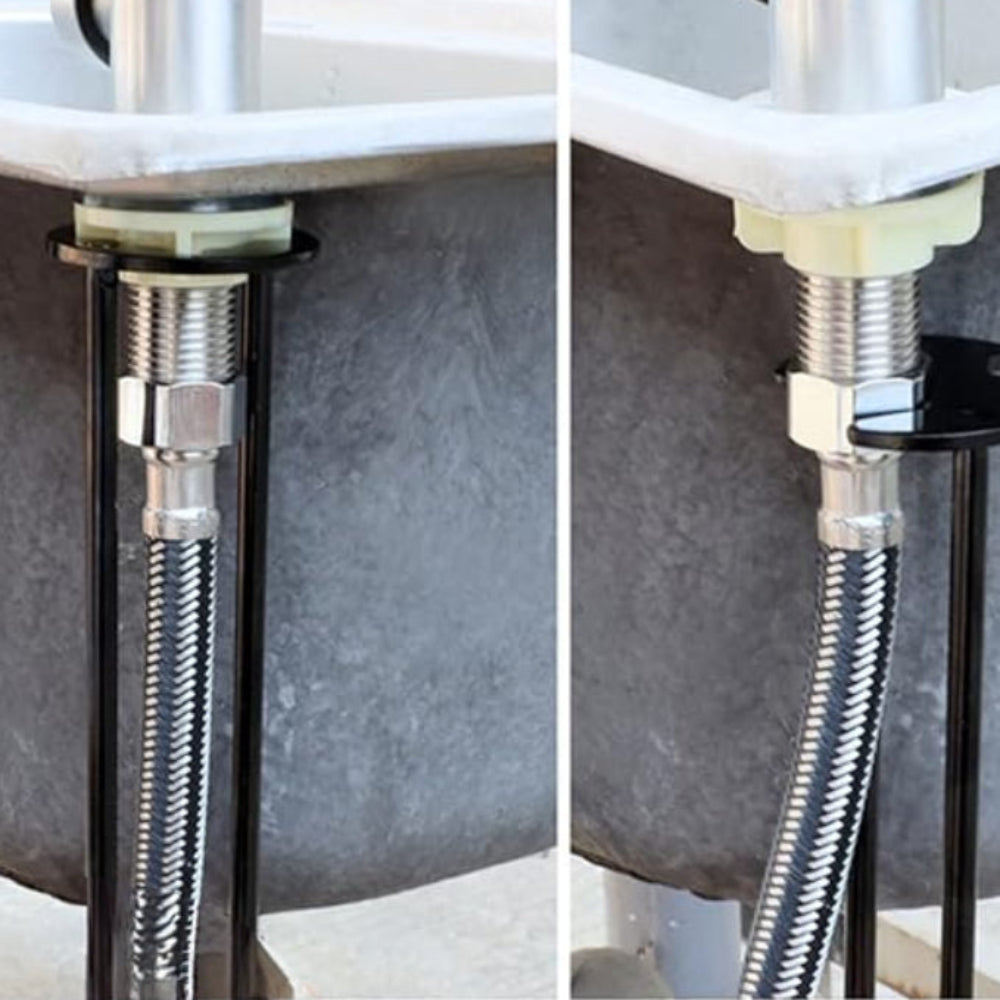 Llave para tuercas de lavabo con mango largo - Cabezal giratorio, eje extendido y agarre antideslizante
