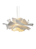 Handcrafted White Lotus Flower Pendant Light - Vintage Nordic Acrylic Design | Esilora