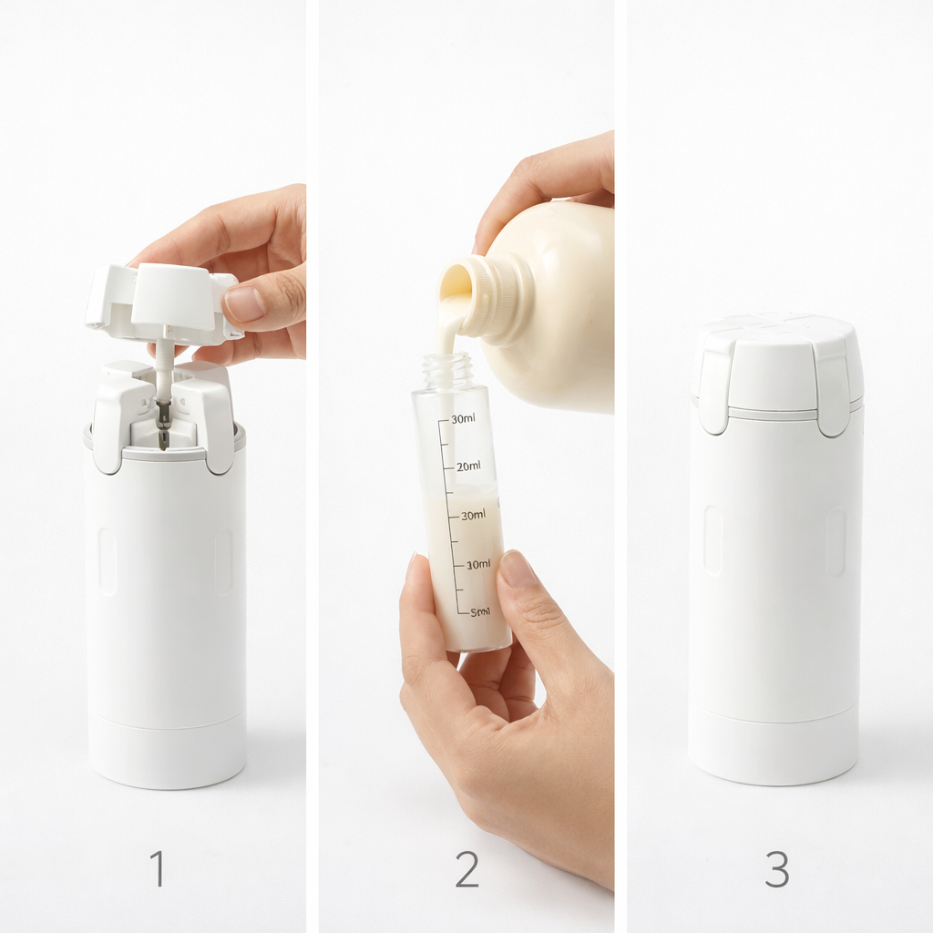 Doseador automático inteligente de sabão líquido com sensor — compacto e antigotejamento