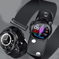 Smartwatch eletrónico com Bluetooth — monitor de glicemia, preto