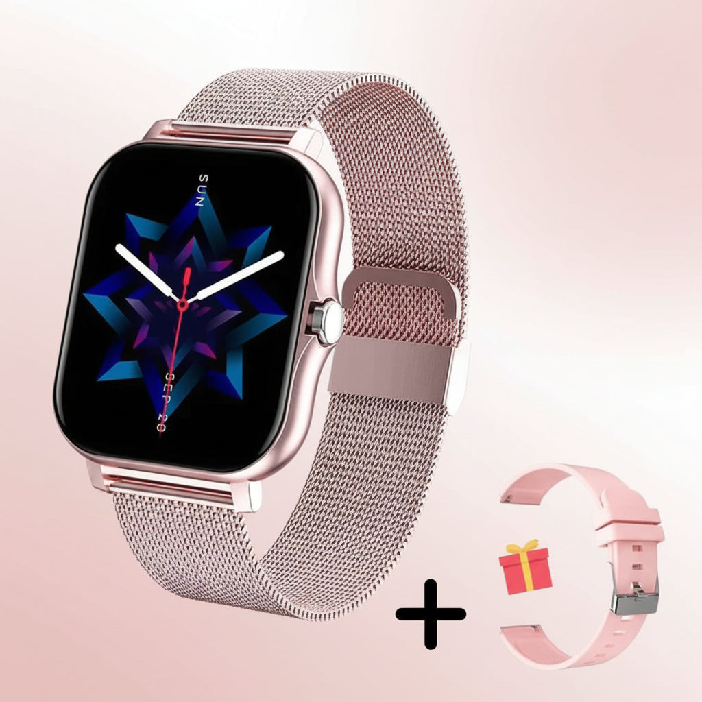 Smartwatch com monitor de atividade física — ecrã tátil HD de 1.83 polegadas