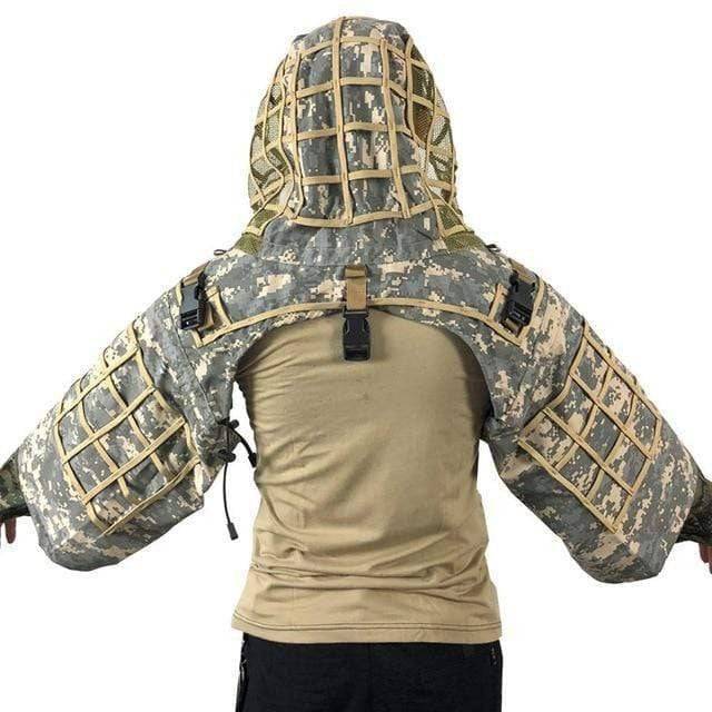 Tactical Ghillie Suit Base with Viper Hood for Stealth Concealment - Esilora
