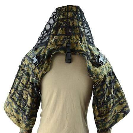 Tactical Ghillie Suit Base with Viper Hood for Stealth Concealment - Esilora