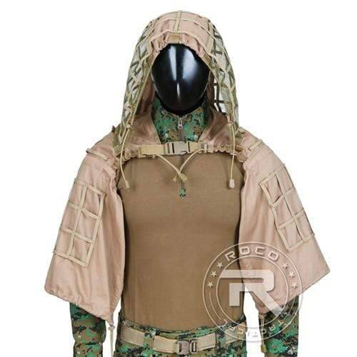 Tactical Ghillie Suit Base with Viper Hood for Stealth Concealment - Esilora