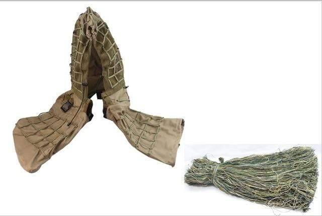 Tactical Ghillie Suit Base with Viper Hood for Stealth Concealment - Esilora