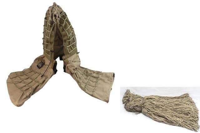 Tactical Ghillie Suit Base with Viper Hood for Stealth Concealment - Esilora