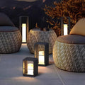 Contemporary Metal LED Solar Lamp — Automated Daylight Sensor