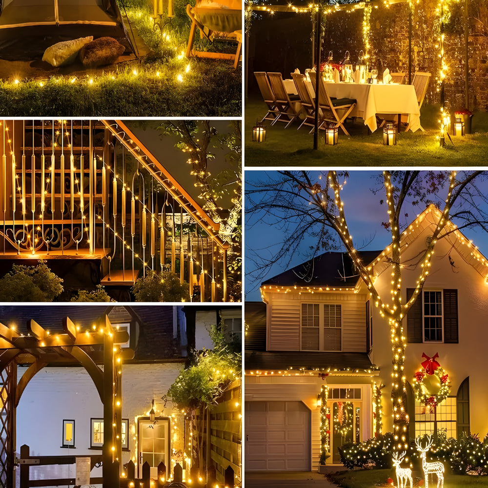 Solar LED String Lights — Waterproof Outdoor Lighting