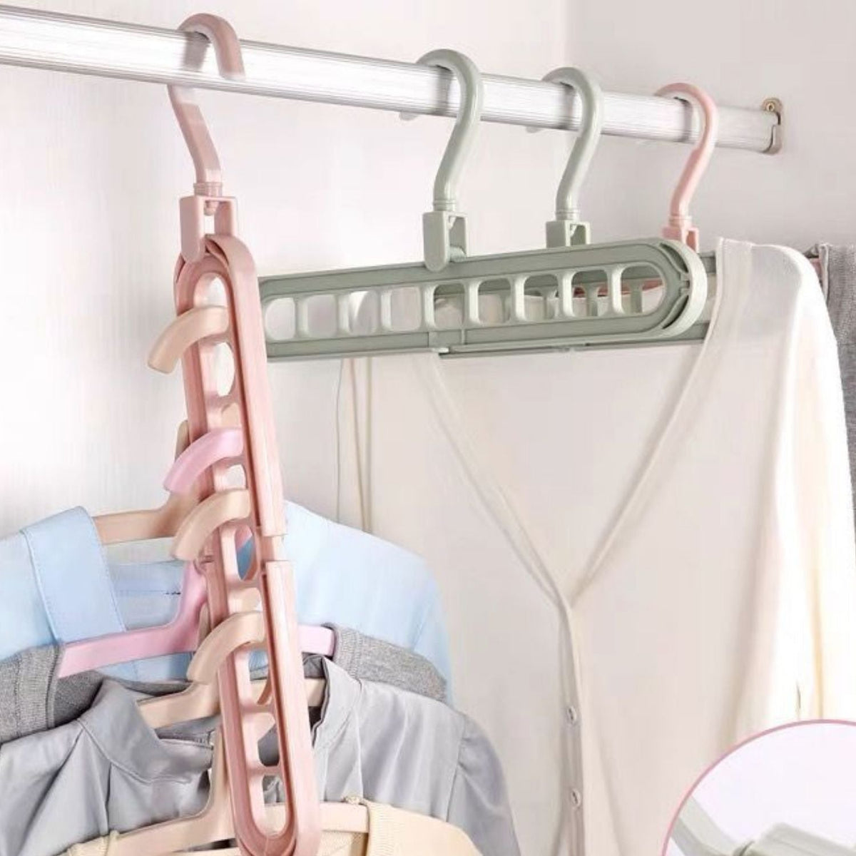Organizér na ramínka šetřící místo – sada 2 kusů – Esilora