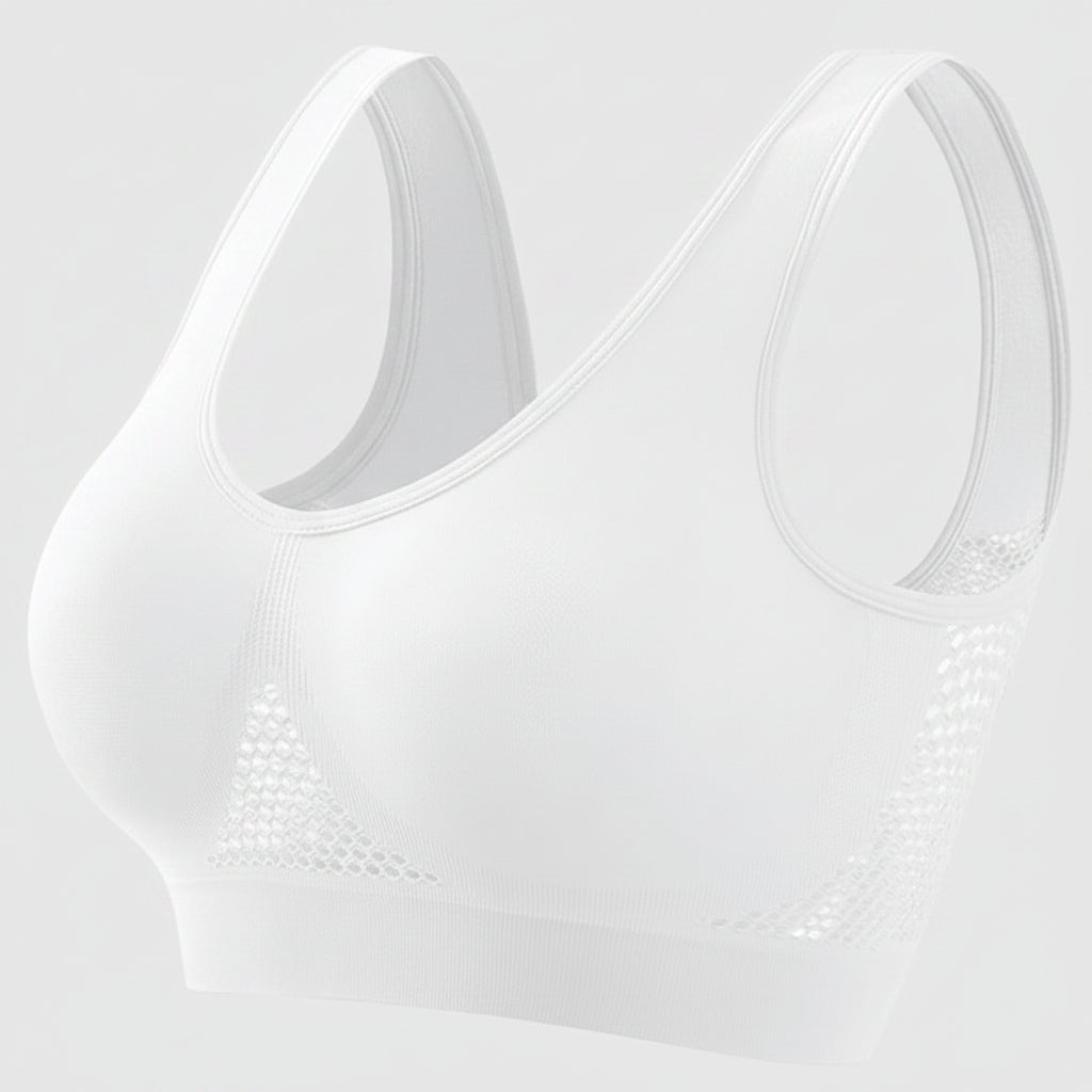 Seamless Padded Sports Bra — Breathable Support Design